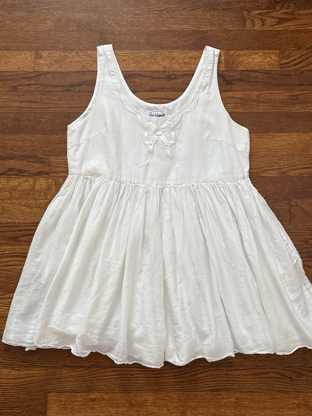 Rachel Antonoff Eliana Bow Appliqué Mini Dress white